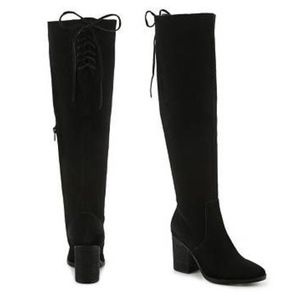 Steve Madden Black SHARNA Over the Knee Boot - 8.5
